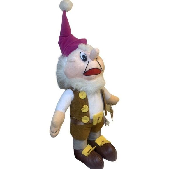 Vintage Snow White The Seven Dwarfs Grumpy Plush 19" Stuffed Animal Toy RARE - Picture 4 of 9